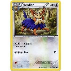  Pokemon Black & White Single Card Herdier #82 Uncommon 