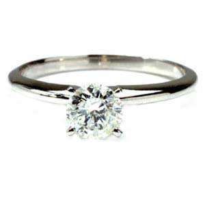   Gold, Round Diamond Solitaire Engagement Ring (0.60 ctw) Jewelry
