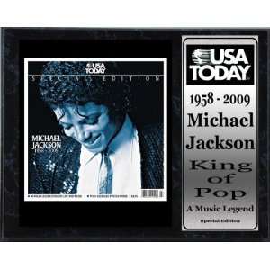  Michael Jackson USA Today Special Edition 12 x 15 King 