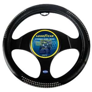  Goodyear GY SWC319 Black Steering Wheel Cover Automotive