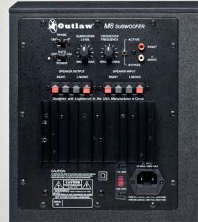 Outlaw Audio M8 Powered Subwoofer  