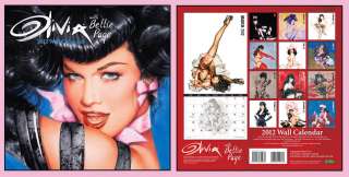 2012 BETTIE PAGE 12 MONTH WALL CALENDAR PIN UP ART OF OLIVIA  