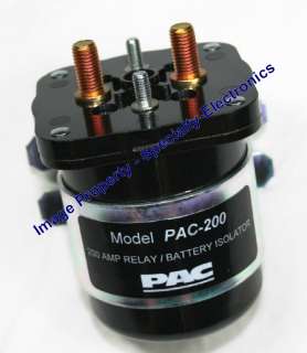 PAC 200 AMP DUAL BATTERY ISOLATOR/ POWER RELAY PAC200  