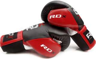 RDX 16oz Fight Leather Boxing Gloves Punch Bag MMA UFC  