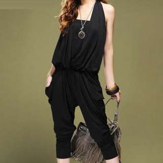 New Womens Clothes Halter Neck Jumpsuit Trousers Pants  