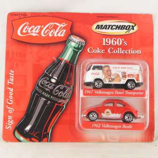 Matchbox Coca Cola 1960s Coke Collection 1962 VW Beetle 1967 Panel 