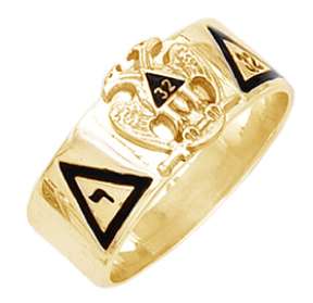   Sterling Silver or Gold Plated Masonic Scottish Rite Ring