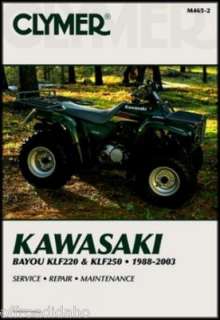 NEW KAWASAKI BAYOU KLF220 KLF250 SERVICE REPAIR MANUAL  