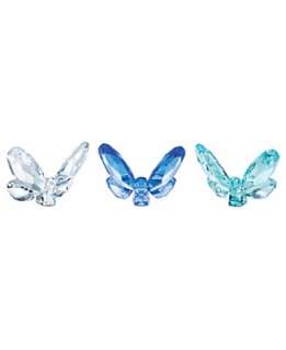Swarovski Blue Butterfly Figurines, Set of 3   Animals Collectible 