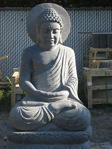   granite Stone Buddha Japanese garden meditation yoga studio lululemon