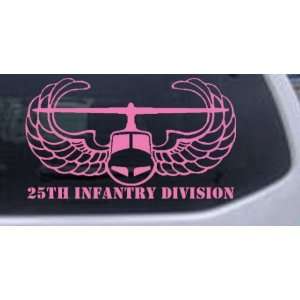 25th Infantry Division Car Window Wall Laptop Decal Sticker    Pink 