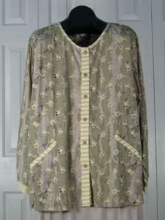   Combo Jacket / Shirt   Flower Garden w/ Straw Ticking Size 2G  