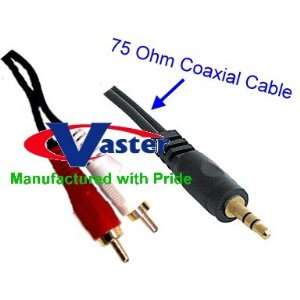  5 Pcs / Pack, Computer Speaker Cable, Stereo & Two RCA 