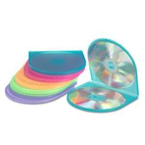  Innovera 87910   CD/DVD Shell Case, Assorted Colors, 10 