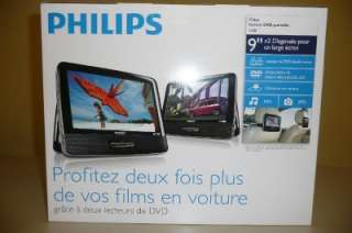 New Philips PD9016 9 Portable LCD Dual DVD Player 609585191112  