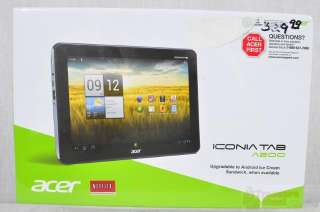 Acer A200 Iconia Tab 8 GB 10.1 Tablet Rtl $330  