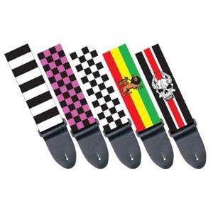   STRIPED GUITAR STRAP 5FT NYKO REPLACEMENT HERO GOTH EMO ROCKER  