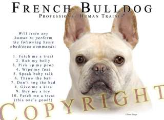 French Bulldog FAWN Trainer T Shirt   S 3XL  