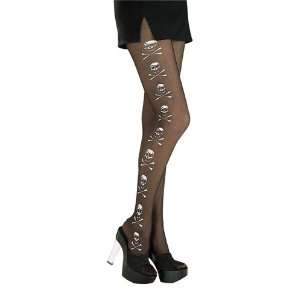  Skull and Cross Bones Novelty Adult Dress Up Tights Toys & Games