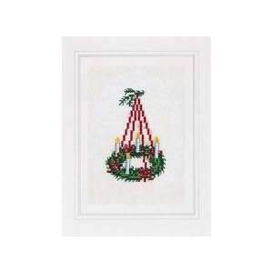  Advent Wreath Card Counted Cross Stitch Kit Arts, Crafts 
