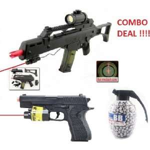  Double Eagle G36 M41GL Spring Airsoft Gun Rifle Laser, Red 