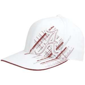  Alabama Crimson Tide Prism Hat, White, One Fit Sports 