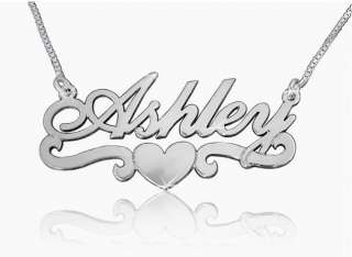 Personalized Silver Name Necklace Nameplate Neckless  