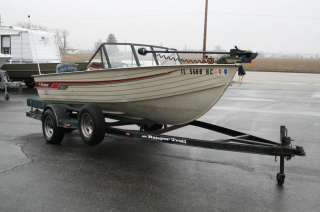 1988 Fisher 1600 16 Fishing Boat Bass Aluminum w/ 50hp Force  NO 
