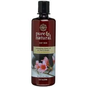 Pure & Natural Body Wash Moisturizing Almond Oil & Cherry Blossom, 12 