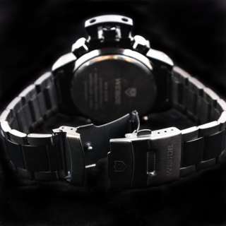   Quartz Sports Black LED Digital & White Clock Display Alarm Wristwatch