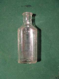 Antique Owens Bottle Co Medicine Glass Early Markings  