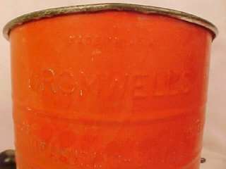 Retro BROMWELLS TIN MEASURING SIFTER in RED PAINT Wow  