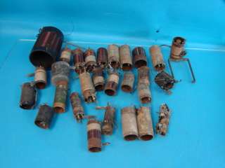 Lot of 28 Antique Shortwave Ham Radio Coils Tube Parts Variometer 