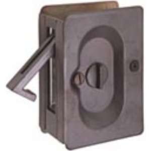   Hardware 2102 B Emtek Privacy Pocket Door Lock Brass French Antique