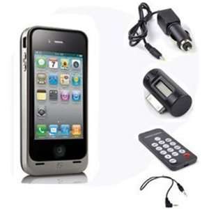 com ATC LCD FM Transmitter and Car Charger with Remote for Apple iPod 