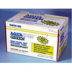 Toilet Aqua Kem Green Dry   2 Ounce   8 per pack  Sports 
