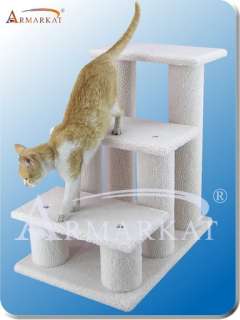 Step Armarkat Cat Tree Pet Condo Ivory   