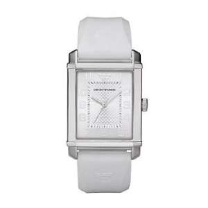 com Emporio Armani Classic White Unisex Watch AR0498 Emporio Armani 