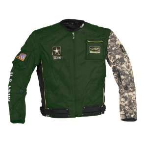  Power Trip U.S. Army Alpha Mens Textile Motorcycle Jacket 