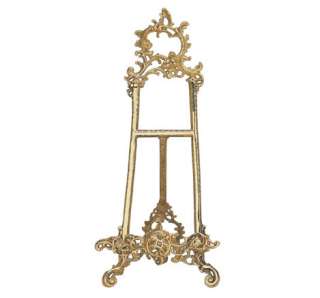 XLrg Brass Victorian Display Easel Picture Art Stand  