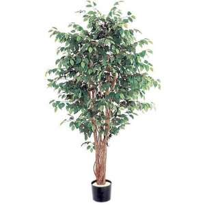  Silk Artificial Potted 8 foot Ficus Tree Plant palm with 