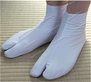 Japanese Traditional White Tabi Socks for kimono yukata geta zori 