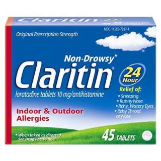 Claritin 24 Hour Non Drowsy Allergy Relief Tablets   45 Count product 