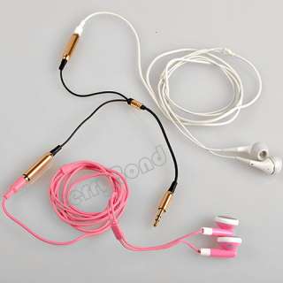 New Gold 3.5mm Male to 2Female Audio Adapter Splitter Cable  