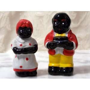  Aunt Jemima Man and Lady Salt and Pepper Shakers