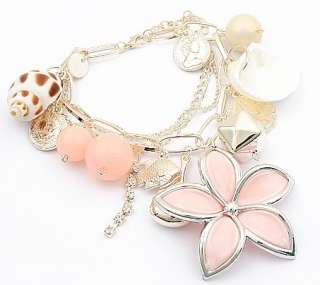 Vintage Style /Ball&Shell&Flower&Conch Bracelet D24  