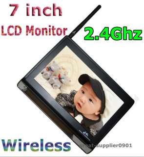   Camera 7 color TFT LCD Wireless Baby Monitor support both NSTC &PAL
