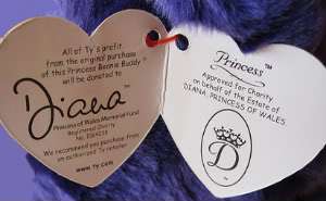   of the Swing Tag, all the Princess Beanie Baby Swing Tags do not