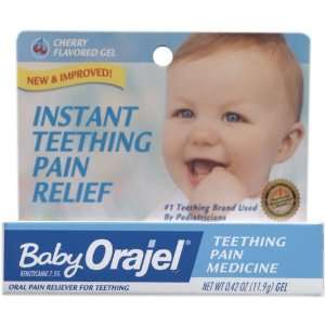  Baby Orajel Teething Pain Relief, Cherry Flavored, .42 oz 