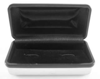 10 x Polished Silver Metal Cufflink Jewelery Storage Case Box 